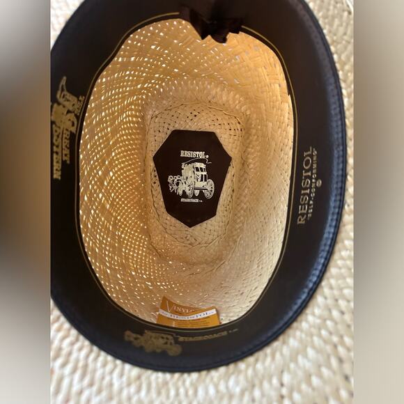 Chic Straw Hat with Feather Band main image 4